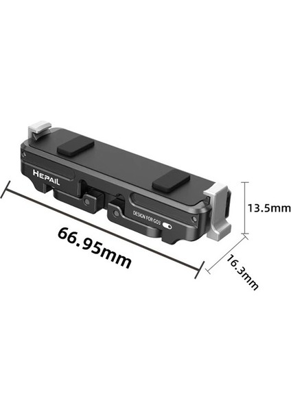 Go3 Başparmak Kamera Manyetik Hızlı Çıkarma Dock Adaptörü Için (Yurt Dışından)