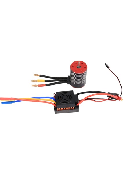 3650 5200KV Fırçasız Motor ve 60A Fırçasız Esc Su Geçirmez 1:10 1/10 Rc Kamyon Araba Tekne Modeli (Yurt Dışından)