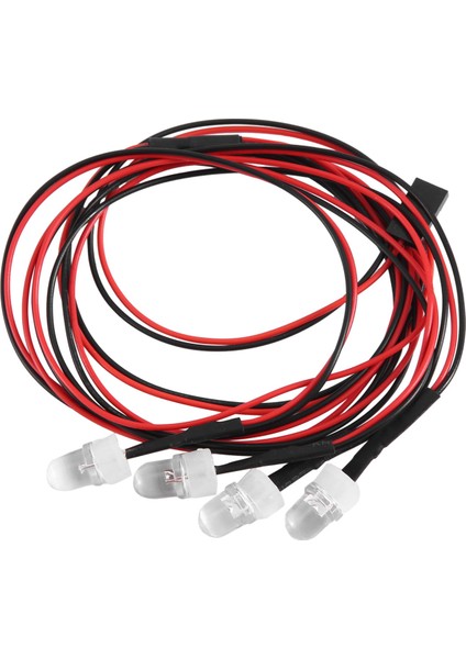 Rc Araba Işıkları 3-9 V Işık Seti Far Başkanı Işık 1/5 1/8 1/10 1/12 1/14 Rc Model Araba Kamyon Led, 2 Beyaz 2 Kırmızı 8mm (Yurt Dışından)
