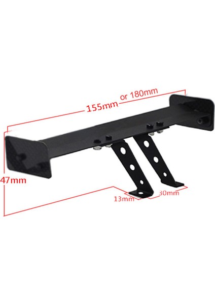 1/10 Rc Araba Alüminyum Alaşımlı Kuyruk Kanat Spoiler Için Tt-01 TT02 94123 1/10 Rc Yol Yarışı Drift Araba 180MM (Yurt Dışından) fiyatları