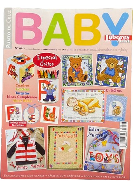 Labores De Ana Baby (Ispanyolca) Nakış Elişi Hobi Dergisi Sayı 64