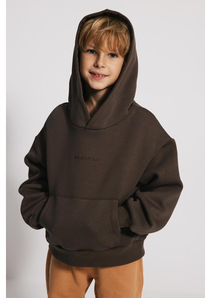 (Kids) Oversize Fit Kanguru Cep Çocuk Sweatshirt fırsatları