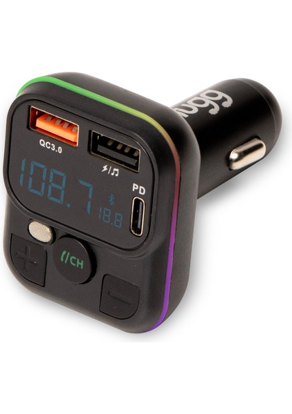 C32 104961 FM Transmitter Araç Şarj Başlık