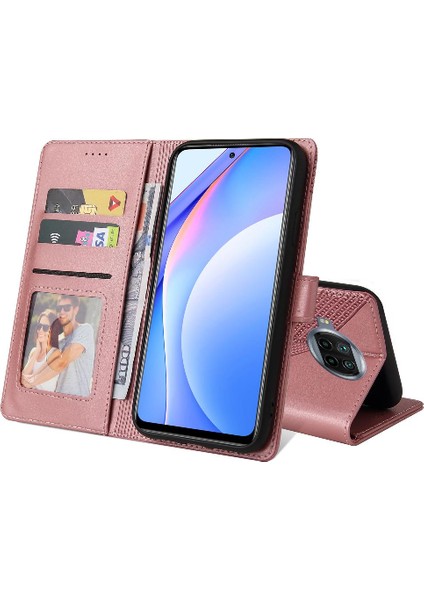 Xiaomi 10T Lite Kickstand Darbeye Üç Kart Yuvaları 4 Için Flip Case (Yurt Dışından)