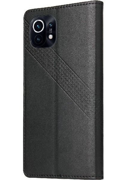 Xiaomi 11 Kickstand Üç Kart Yuvaları Premium Deri 4 Için Flip Case (Yurt Dışından) fırsatları