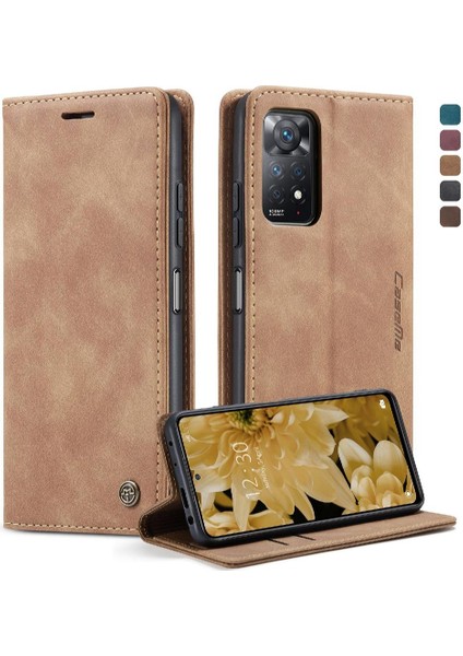 Xiaomi Redmi Not 12 Için Flip Case Pro 4g Flip Folio Kitap Vintage Pu Kılıf (Yurt Dışından)