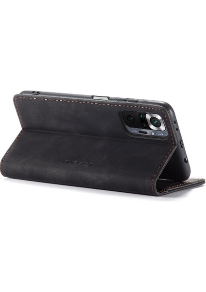 Xiaomi Redmi Not 10 Için Flip Case Pro Max Flip Folio Kitap Kılıf Kart Yuvası (Yurt Dışından)