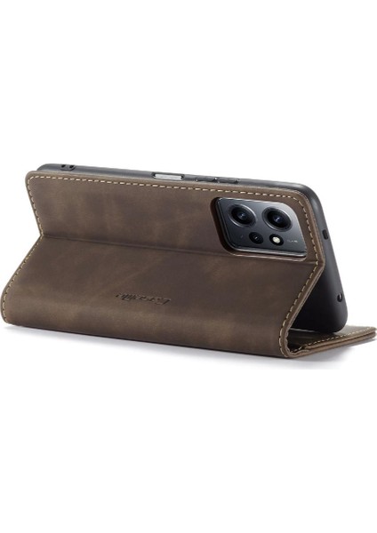 Xiaomi Redmi Not 12 Için Flip Case 4g Manyetik Kapatma Darbeye Vaka Pu (Yurt Dışından)