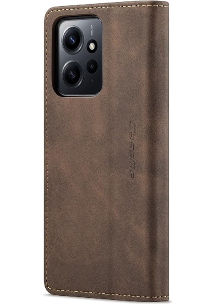 Xiaomi Redmi Not 12 Için Flip Case 4g Manyetik Kapatma Darbeye Vaka Pu (Yurt Dışından)