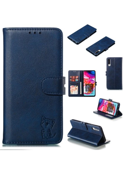 Samsung Galaxy A70/A70S Kart Tutucu Için Cüzdan Durumda Tüm Yuvarlak Koruma (Yurt Dışından)