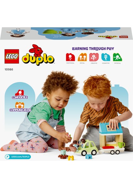 ® Duplo Kasabası Tekerlekli Aile Evi 10986 2 Yaş ve Üzeri Için Yaratıcı Oyuncak Yapım Seti (31 Parça)