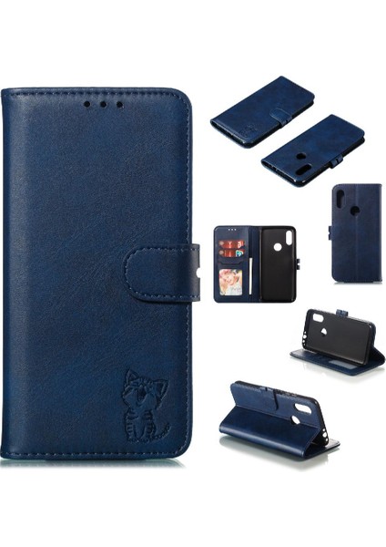 Cüzdan Durumda Xiaomi Redmi 7 Için Manyetik Kapatma Kart Tutucu Kickstand Tüm (Yurt Dışından)