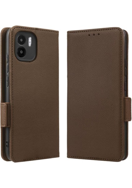 Xiaomi Redmi A1 Kart Yuvaları Tutucu Pu Deri Cüzdan Manyetik Yan (Yurt Dışından)