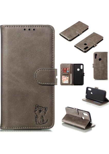 Cüzdan Durumda Xiaomi Redmi 7 Için Manyetik Kapatma Kart Tutucu Kickstand Tüm (Yurt Dışından)