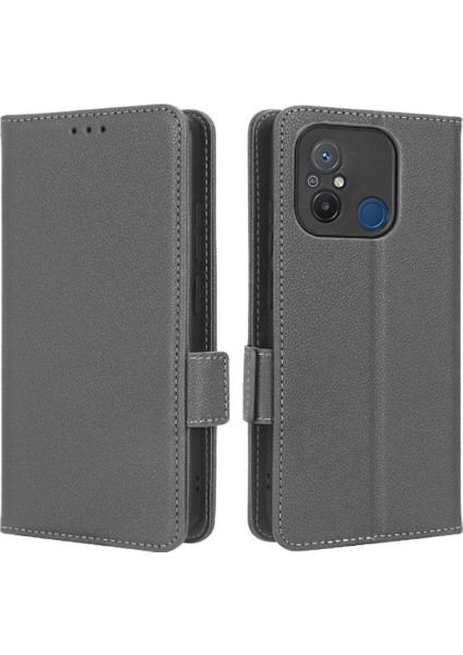 Xiaomi Redmi 12C Kart Yuvaları Tutucu Cüzdan Pu Deri Yan Toka (Yurt Dışından)