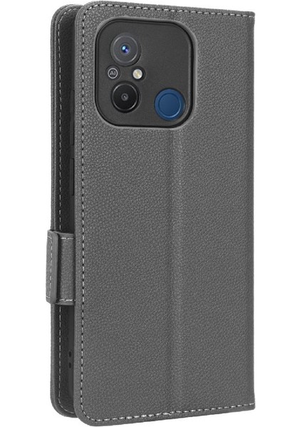 Xiaomi Redmi 12C Kart Yuvaları Tutucu Cüzdan Pu Deri Yan Toka (Yurt Dışından)