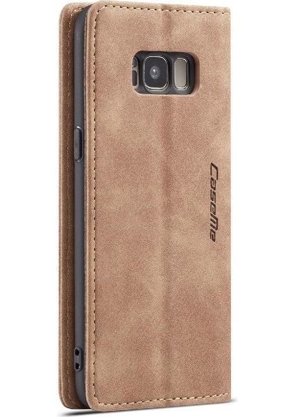 Samsung Galaxy S8 Için Flip Case Manyetik Kapatma Darbeye Vintage Pu (Yurt Dışından) modelleri