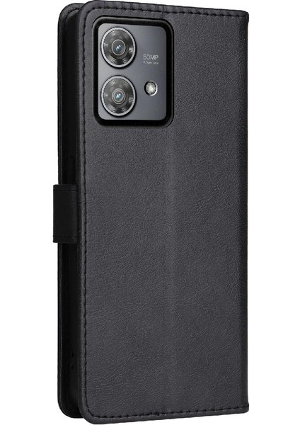 Motorola Kenar 40 Neo 5g Için Flip Case Yüksek Kalite Deri Klasik Katı (Yurt Dışından) fırsatları