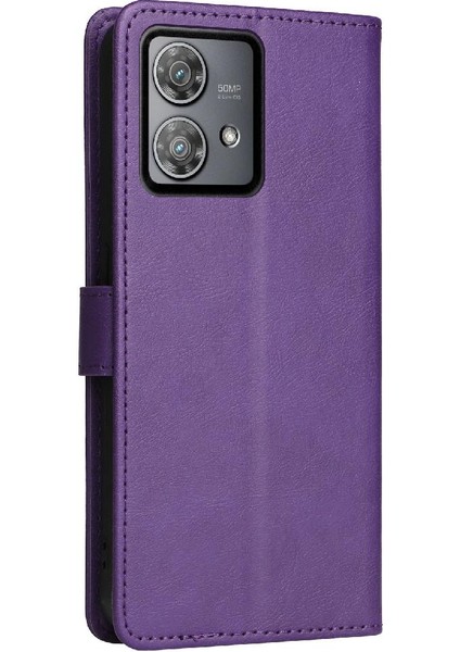 Motorola Kenar 40 Neo 5g Için Flip Case Yüksek Kalite Deri Klasik Katı (Yurt Dışından) indirimleri