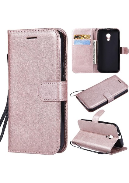 Kart Yuvası Klasik Düz Renk Iş ile Motorola Moto G2 Için Flip Case (Yurt Dışından)