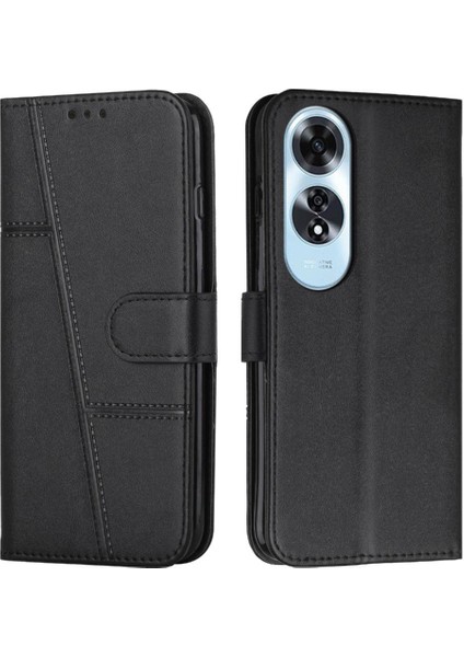 Oppo A60 4g Kart Ekleme Yan Toka Pu Deri Darbeye Dayanıklı Durumda (Yurt Dışından)