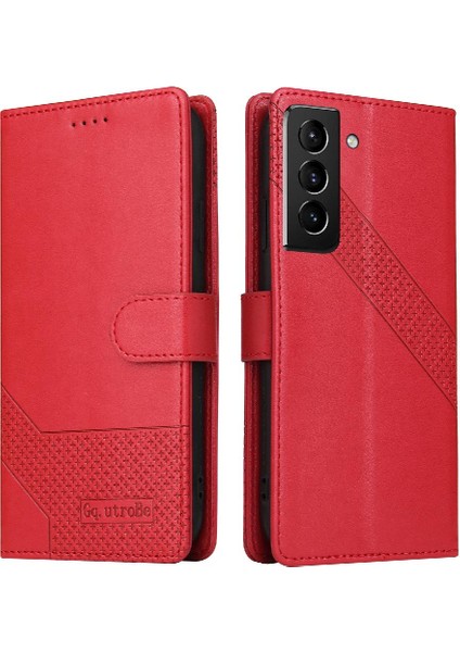 Samsung Galaxy S22 Üç Kart Yuvaları Premium Deri Için Flip Case (Yurt Dışından)
