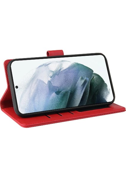 Samsung Galaxy S22 Üç Kart Yuvaları Premium Deri Için Flip Case (Yurt Dışından) fırsatları