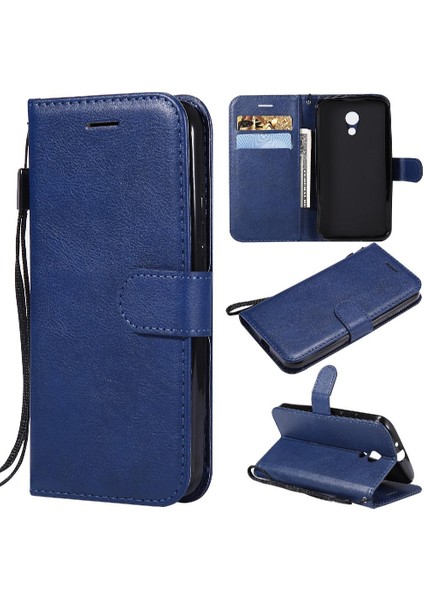 Kart Yuvası Klasik Düz Renk Iş ile Motorola Moto G2 Için Flip Case (Yurt Dışından)