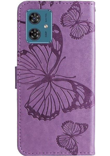 Motorola Moto G54 5g Pu Deri Flip Kickstand Için Kılıf Kart Yuvası ile (Yurt Dışından) modelleri
