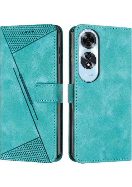 Oppo A60 4g Pu Deri Kart Ekleme Için Kılıf Tam Koruma Flip (Yurt Dışından)