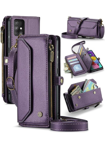 Kadınlar Için Crossbody Kılıf Samsung Galaxy A51 4g Cüzdan Kılıf Kart Tutucu (Yurt Dışından)