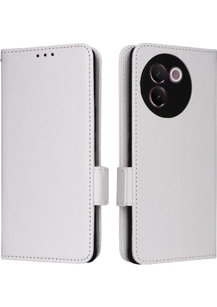 Vivo V30E 5g Manyetik Yan Toka Kart Yuvaları Tutucu Cüzdan Pu (Yurt Dışından)