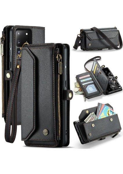 Samsung Galaxy S20 Ultra Rfid Engelleme Kart Tutucu Kılıf Için Crossbody Durumda (Yurt Dışından)