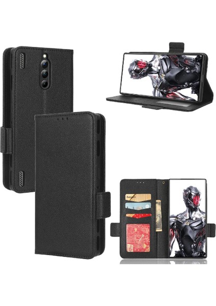 Zte Nubia Kırmızı Sihirli 8 Pro Için Kılıf Yan Toka Cüzdan Manyetik Pu Deri (Yurt Dışından)