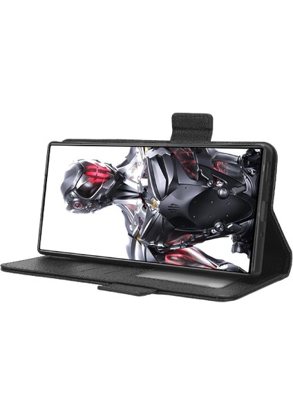 Zte Nubia Kırmızı Sihirli 8 Pro Için Kılıf Yan Toka Cüzdan Manyetik Pu Deri (Yurt Dışından)
