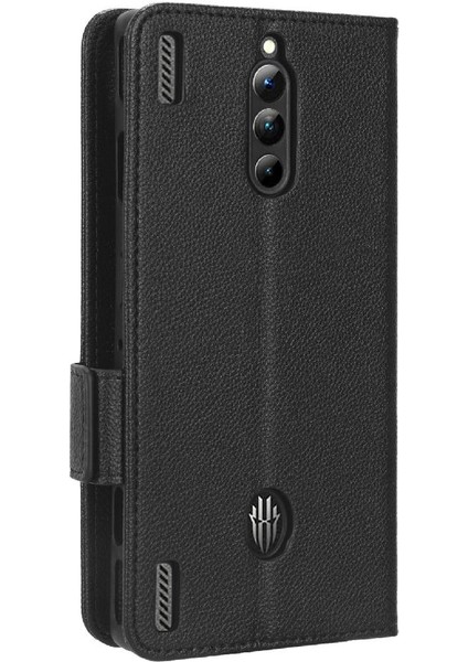 Zte Nubia Kırmızı Sihirli 8 Pro Için Kılıf Yan Toka Cüzdan Manyetik Pu Deri (Yurt Dışından)