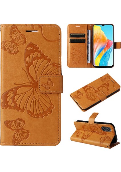 Oppo A38 4G/A18 4g Manyetik Kapak Darbeye Kapak Flip Kickstand (Yurt Dışından)