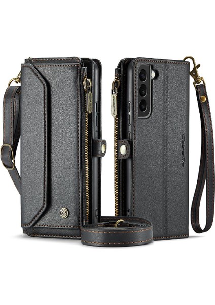 Kadınlar Için Crossbody Durumda Samsung Galaxy S21 Cüzdan Durumda Kart Tutucu (Yurt Dışından)