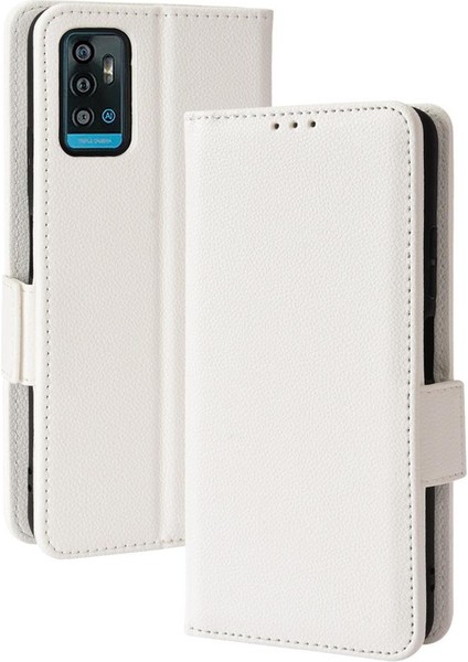 Zte Blade A71 Yan Toka Manyetik Cüzdan Pu Deri Kart Yuvaları (Yurt Dışından)