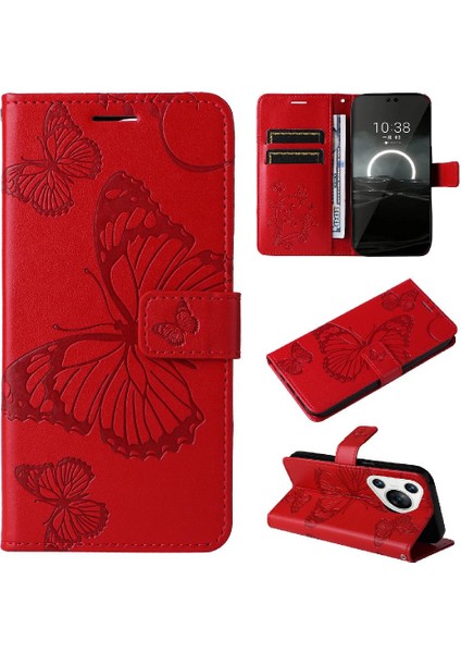Huawei Huawei Pu Deri Flip Kickstand Darbeye Kapak Için Kılıf ile Kart (Yurt Dışından)
