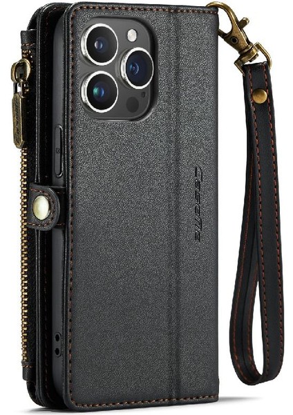 Iphone 14 Için Crossbody Durumda Pro Max Fermuar Faturaları Yuvası Durumda Cüzdan Kartı (Yurt Dışından)
