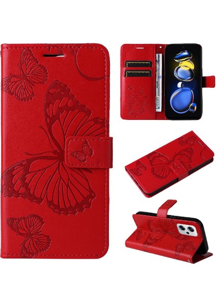 Xiaomi Redmi Için Not 11 Pro Artı 5g Kart Yuvası Standı ile Flip Pu (Yurt Dışından)