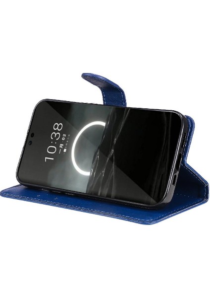 Kart Yuvası Klasik Düz Renk Iş Telefonu ile Huawei P70 Için Flip Case (Yurt Dışından)