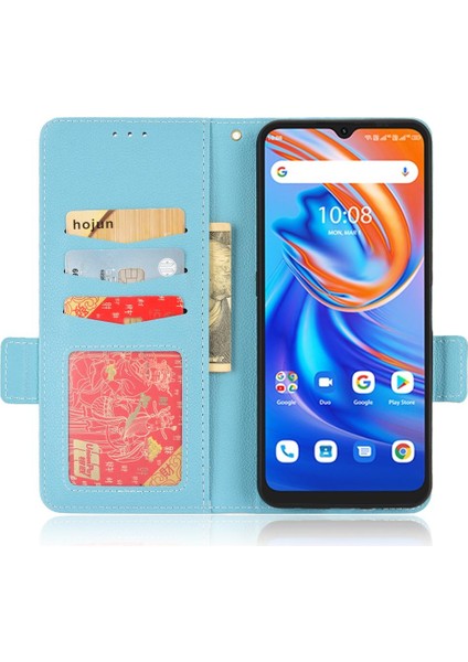 Umidigi A13 Için KILIF/13S Manyetik Yan Toka Pu Deri Kart Yuvaları Tutucu (Yurt Dışından)