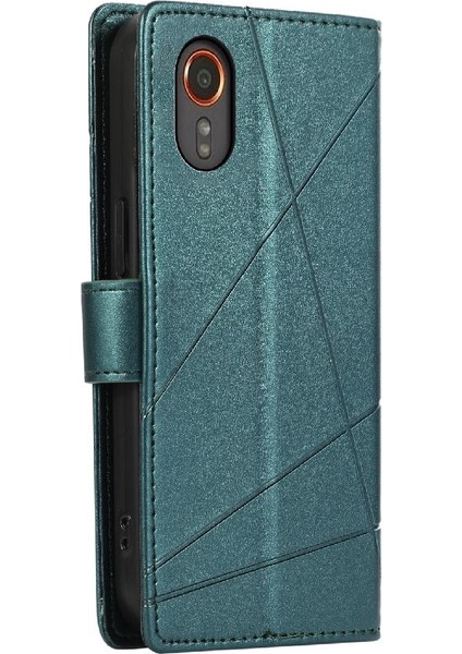 Samsung Galaxy Xcover 7 Şok Emici Darbeye Kickstand Için Flip Case (Yurt Dışından)