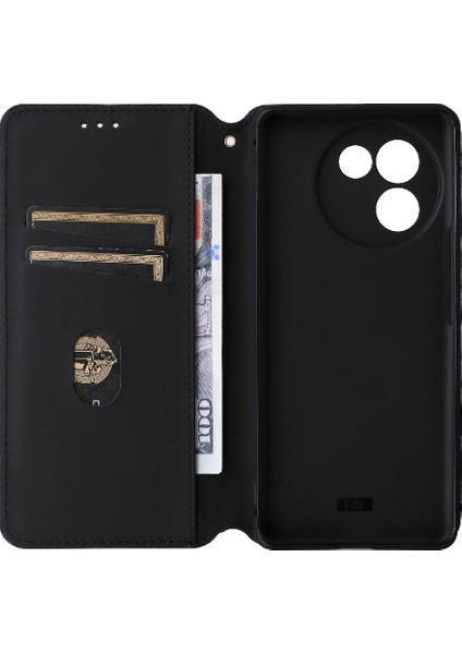 Vivo V30E 5g Pu Deri Cüzdan Için Kılıf 3D Desen Manyetik Kapatma Kartı (Yurt Dışından)