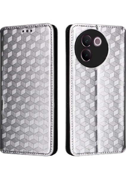 Vivo V30E 5g Pu Deri Cüzdan Için Kılıf 3D Desen Manyetik Kapatma Kartı (Yurt Dışından)