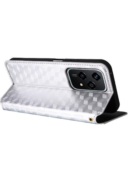 Onur Için Kılıf 200 Lite 5g 3D Desen Kart Yuvaları Tutucu Pu Deri (Yurt Dışından)