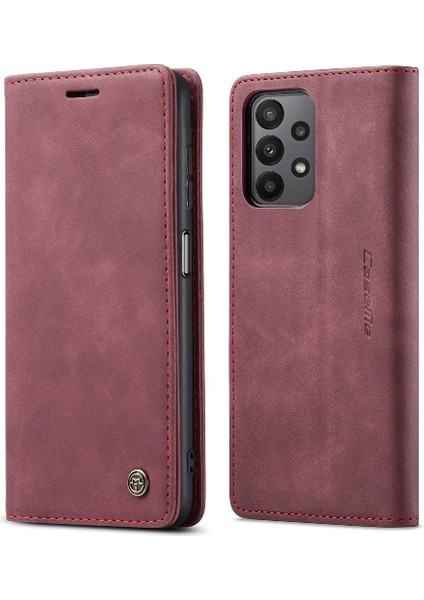 Samsung Galaxy A23 Için Flip Case 4g/5g Manyetik Kapatma Darbeye Kapak Pu (Yurt Dışından)