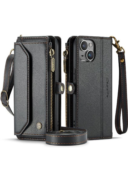 Kadınlar Için iphone 13 Mini Fermuar Faturaları Yuvası Cüzdan Kılıf Için Crossbody Durumda (Yurt Dışından) indirimleri